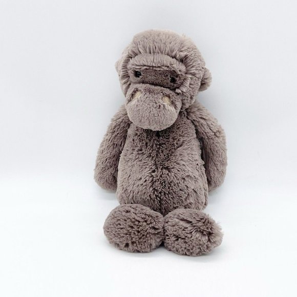 Jellycat MEDIUM BASHFUL GORILLA Plush Stuffed Animal 12 Inch - Picture 1 of 10
